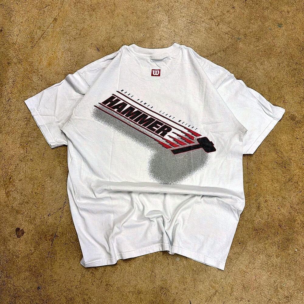 90s vintage tennis tee xl